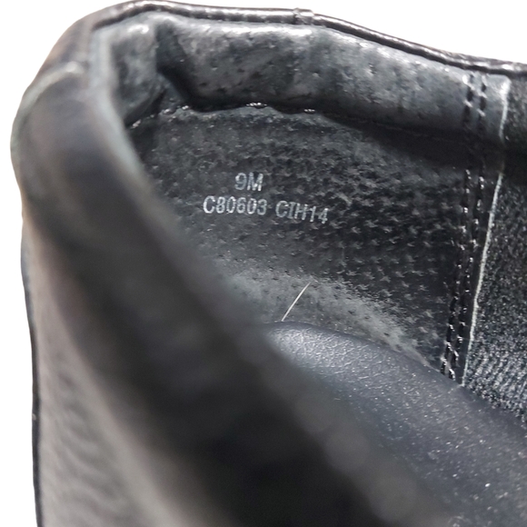 Born BOC Comfort Wedge Buckle Strap Clog Shoes Black Leather Women's Size 9 - Picture 8 of 8